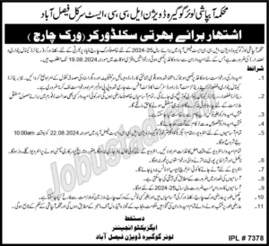 Irrigation Department Punjab Jobs 2024